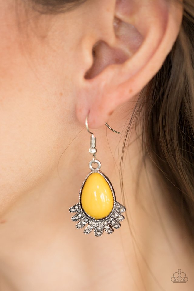 Paparazzi ♥ Island Inspiration - Yellow ♥ Earrings