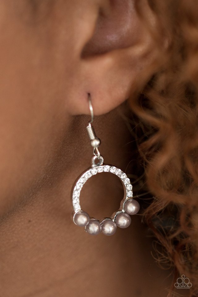Paparazzi ♥ All Time GLOW - Silver ♥ Earrings