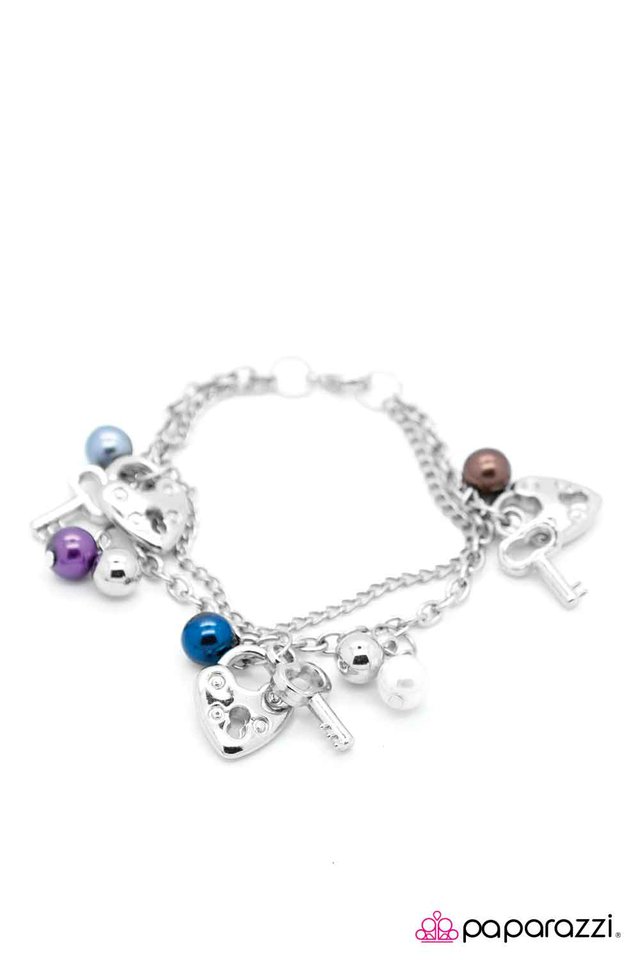 Paparazzi ♥ Under Lock and Key - Multi ♥ Bracelet