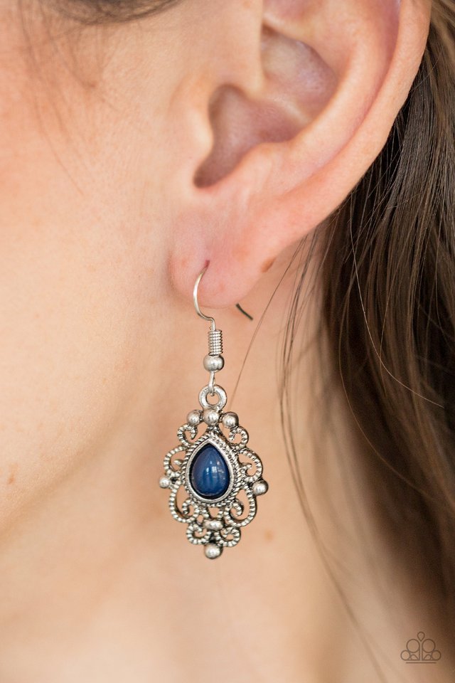 Paparazzi ♥ Beautifully Bohemian - Blue ♥ Earrings