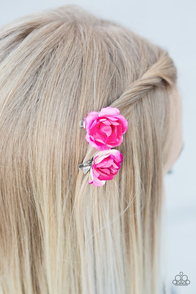 Paparazzi ♥ Rose Garden Glam - Pink ♥ Hair Clip