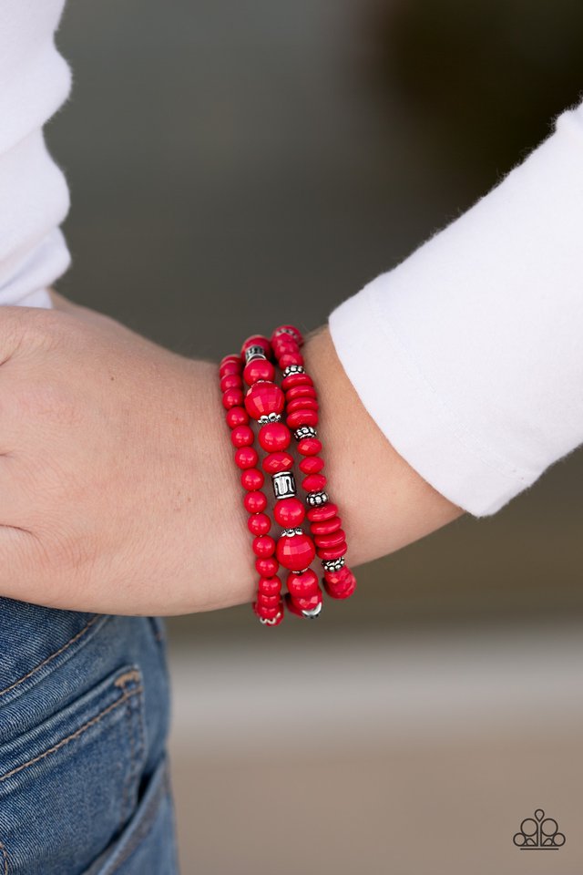 Paparazzi ♥ Disco Diva - Red ♥ Bracelet