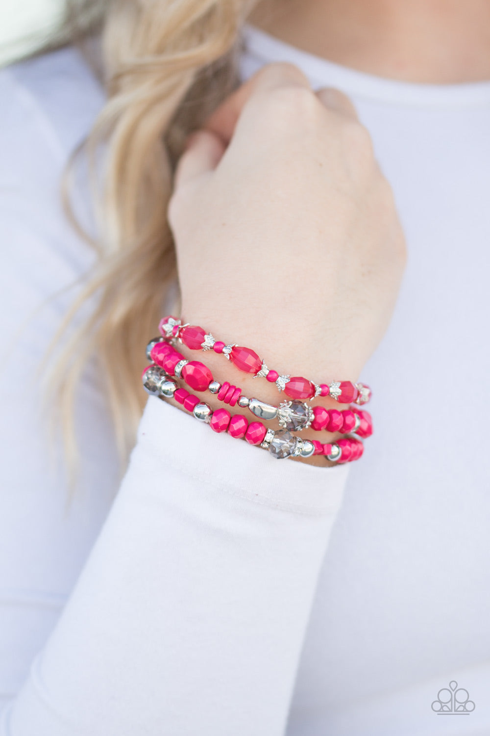 Paparazzi ♥ Girl Boss - Pink ♥ Bracelet