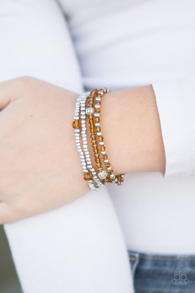 Paparazzi ♥ All Glam - Brown ♥ Bracelet