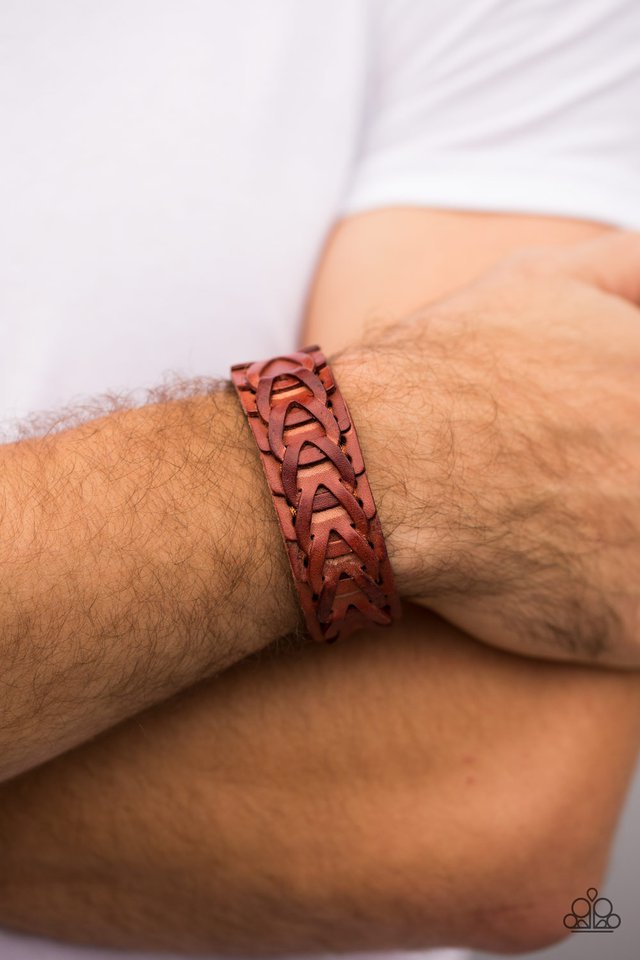 Paparazzi ♥ Back Country - Brown ♥ Bracelet