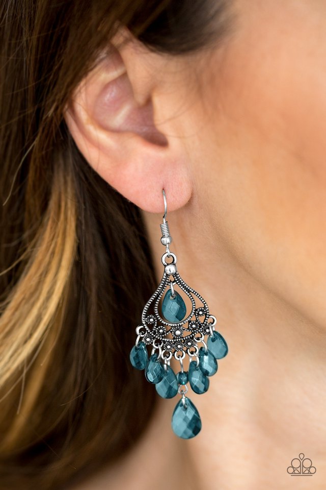 Paparazzi ♥ Glamour Genie - Blue ♥ Earrings