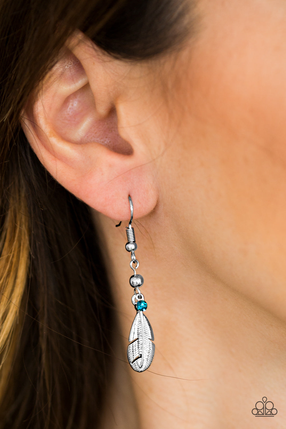 Paparazzi ♥ A FLIGHT To The Finish - Blue ♥ Earrings