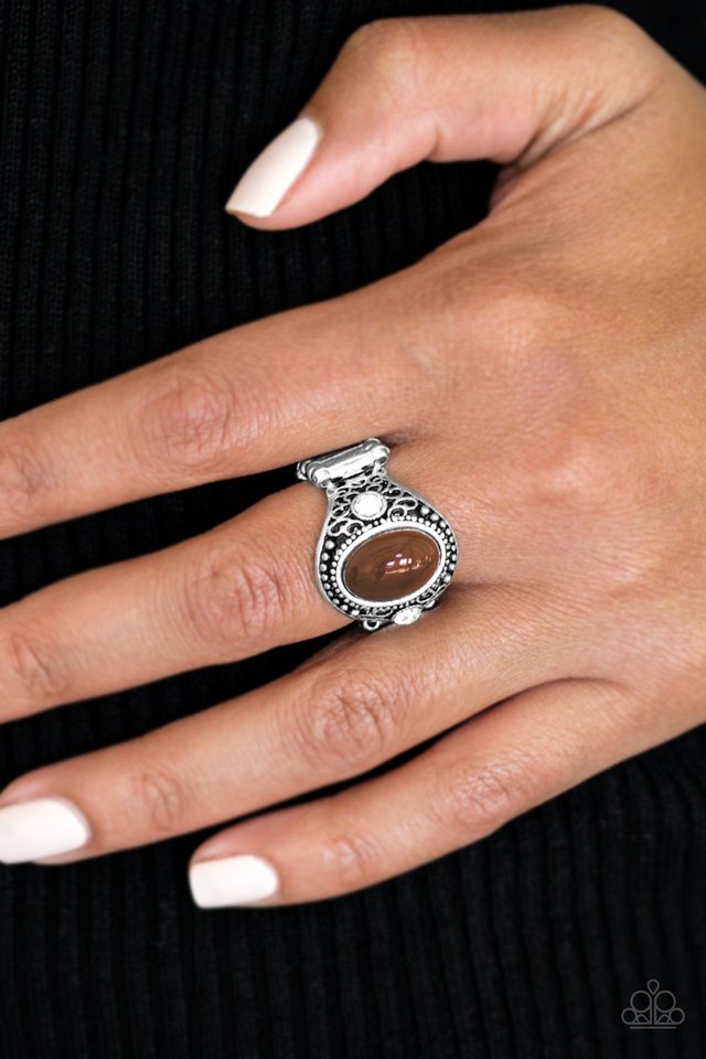 Paparazzi ♥ Beautifully Bali - Brown ♥ Ring