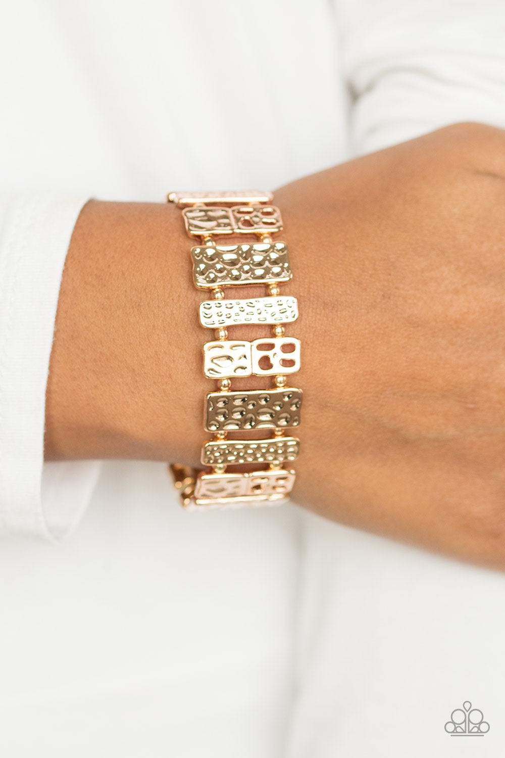 Paparazzi ♥ Domino Effect - Rose Gold ♥ Bracelet