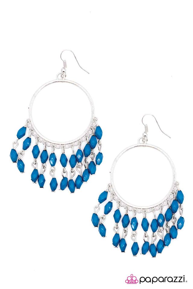 Paparazzi ♥ Sporadic Sprinkles - Blue ♥ Earrings