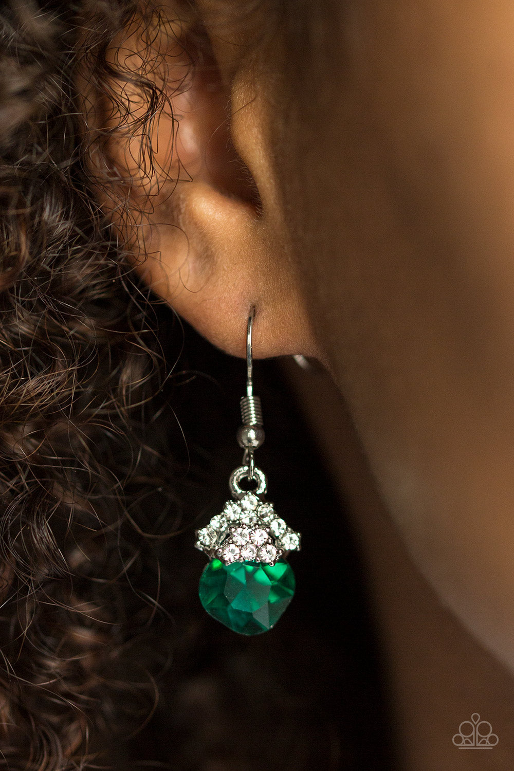 Paparazzi ♥ The Show Must GLOW On! - Green ♥ Earrings