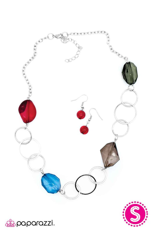 Paparazzi ♥ A Glowing Review - Multi ♥ Necklace