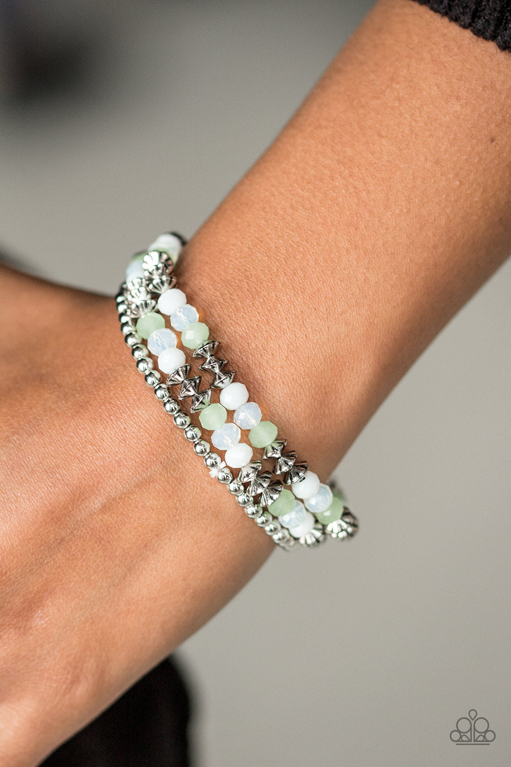 Paparazzi ♥ Shimmer Sensation - Green ♥ Bracelet