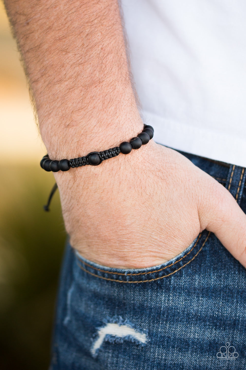 Paparazzi ♥ Respite - Black ♥ Bracelet