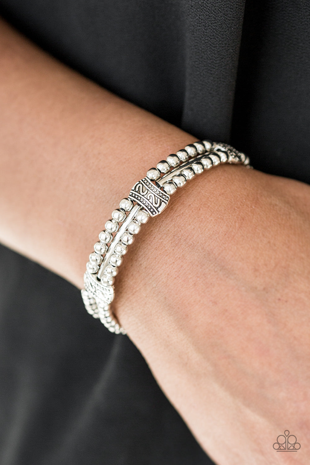 Paparazzi ♥ Wild Shine - Silver ♥ Bracelet