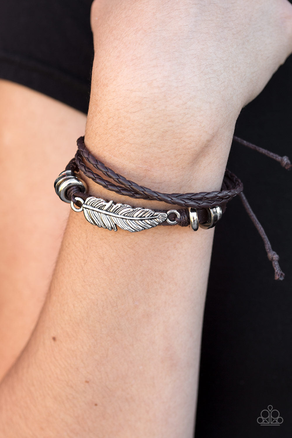 Paparazzi ♥ Bow and SPARROW - Brown ♥ Bracelet