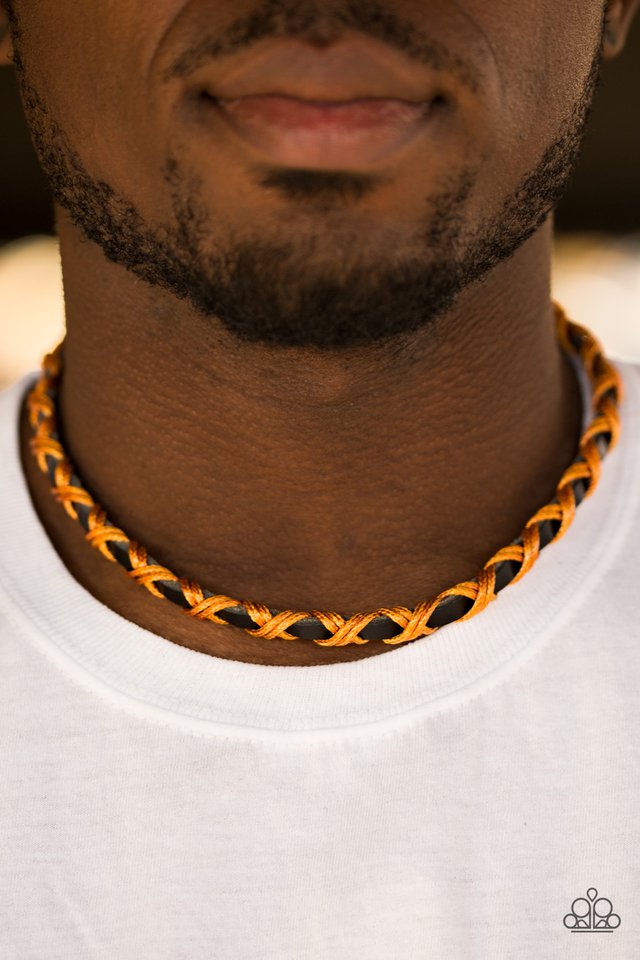 Paparazzi ♥ Hiker Haven - Orange ♥ Necklace