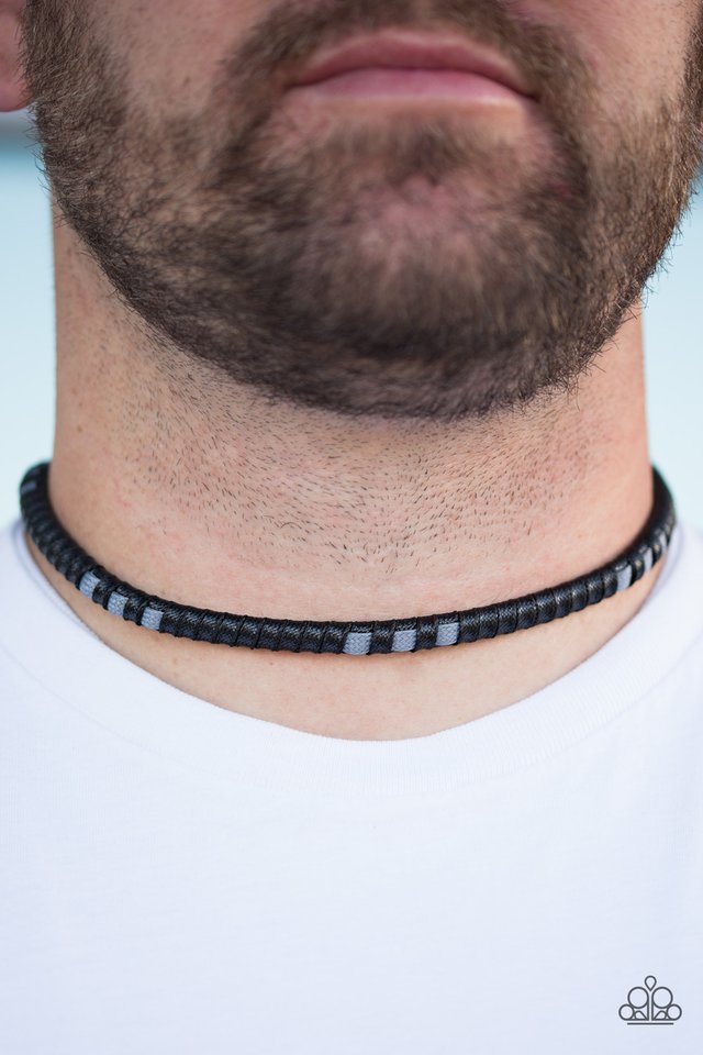 Paparazzi ♥ ALTITUDE Adjustment - Black ♥ Necklace