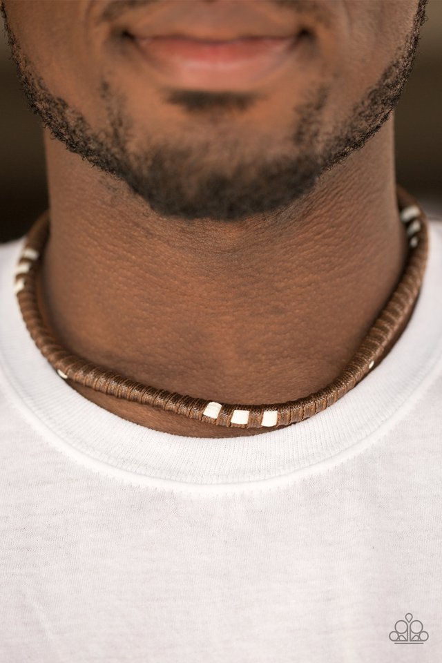 Paparazzi ♥ ALTITUDE Adjustment - Brown ♥ Necklace