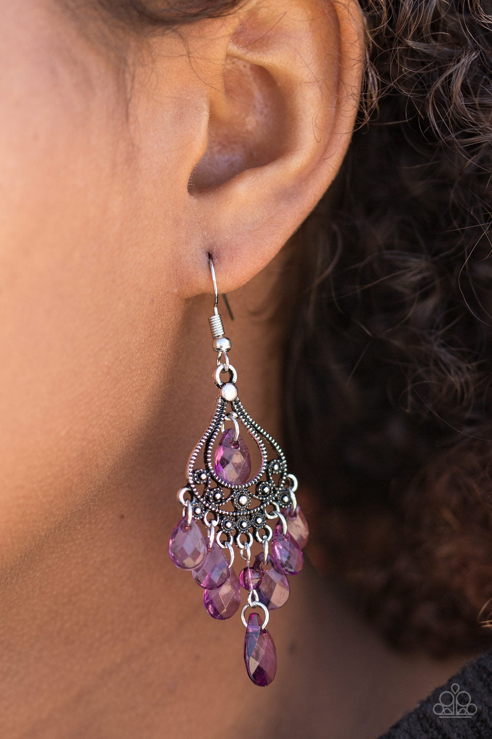 Paparazzi ♥ Glamour Genie - Purple ♥ Earrings