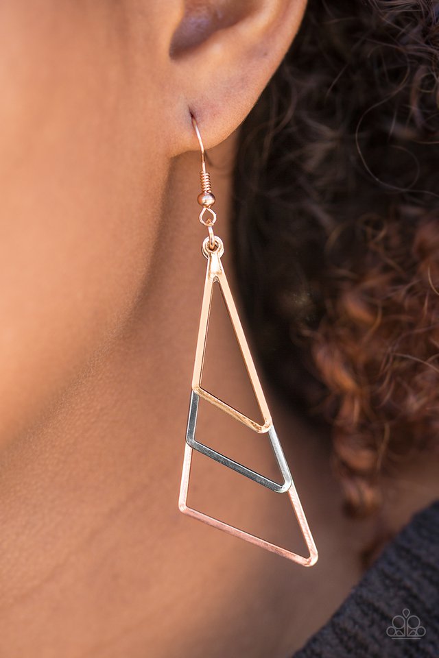 Paparazzi ♥ Geo Gorgeous - Multi ♥ Earrings
