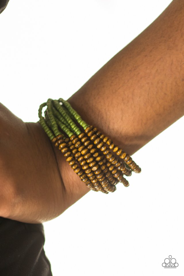 Paparazzi ♥ Across The Grassland - Green ♥ Bracelet