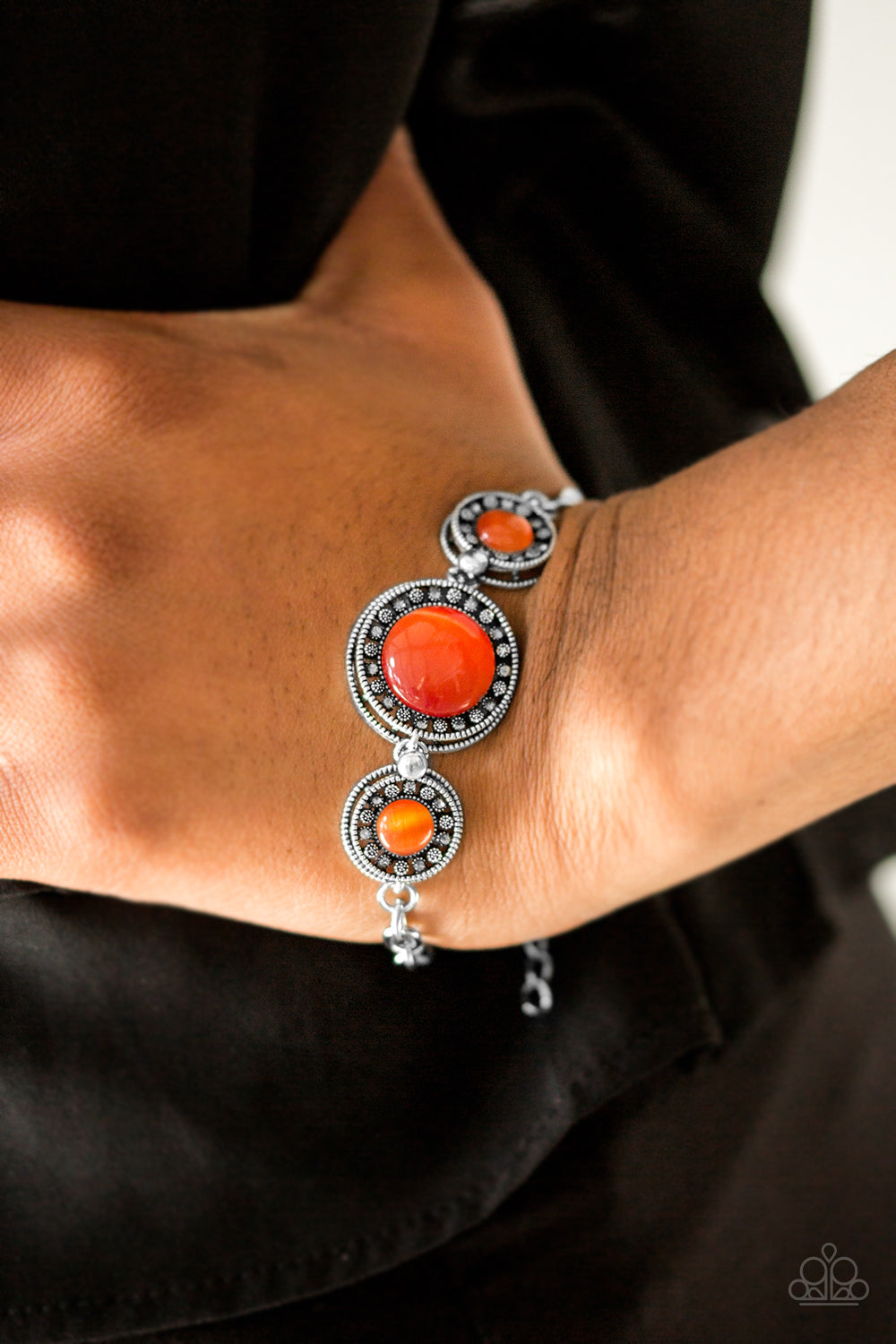 Paparazzi ♥ WHEEL Call - Orange ♥ Bracelet