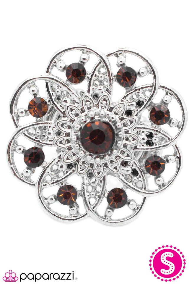 Paparazzi ♥ Give It A Whirl - Brown ♥ Ring