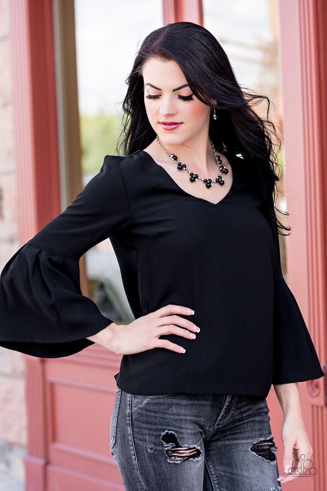 Paparazzi ♥ Toast To Perfection - Black ♥ Necklace