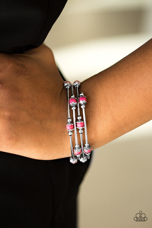 Paparazzi ♥ Trade Route - Pink ♥ Bracelet