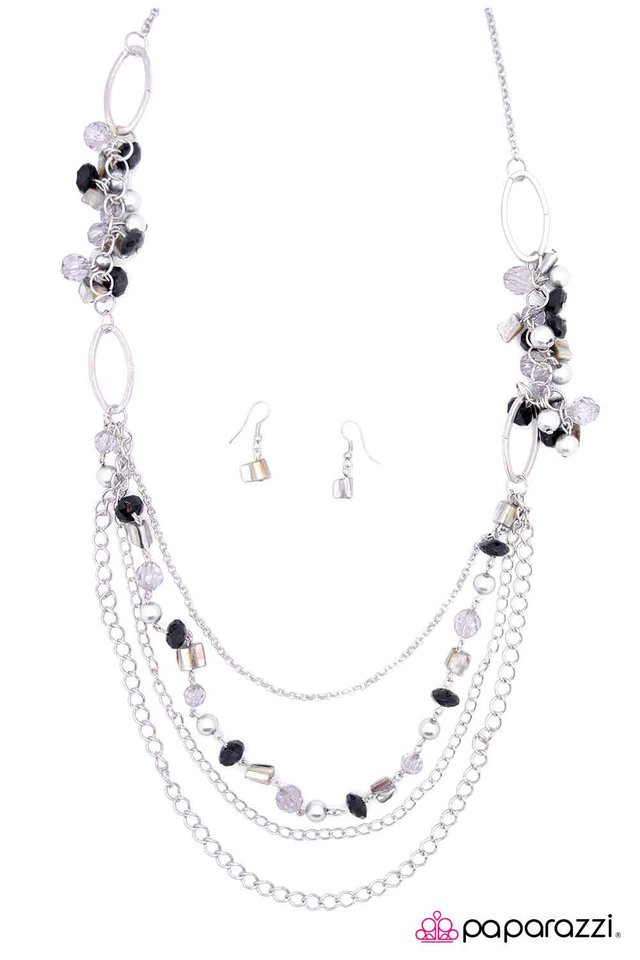 Paparazzi ♥ Gray Area - Silver ♥ Necklace