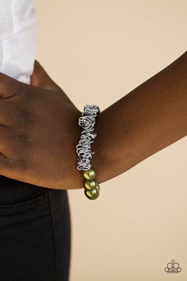 Paparazzi ♥ Shock Factor - Green ♥ Bracelet