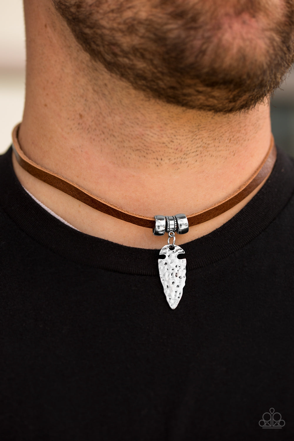 Paparazzi ♥ Every CAVEMAN For Himself - Brown ♥ Necklace