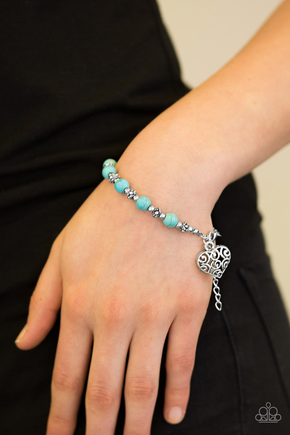 Paparazzi ♥ Desert Heartthrob - Blue ♥ Bracelet