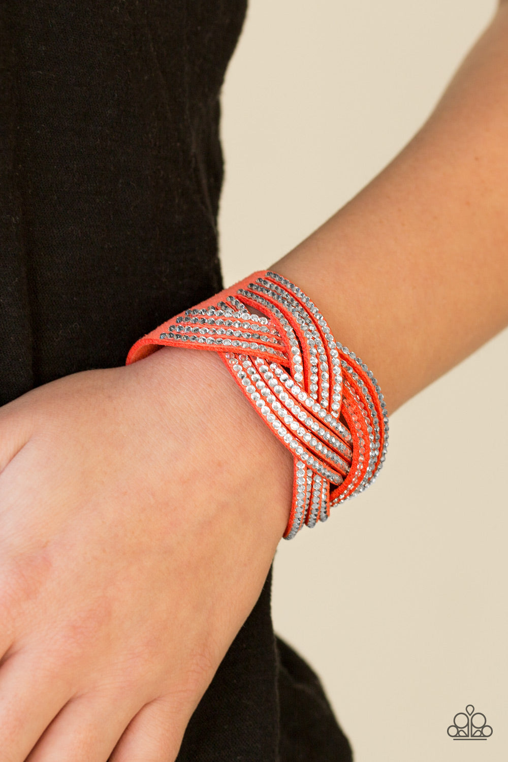 Paparazzi ♥ Big City Shimmer - Orange ♥ Bracelet