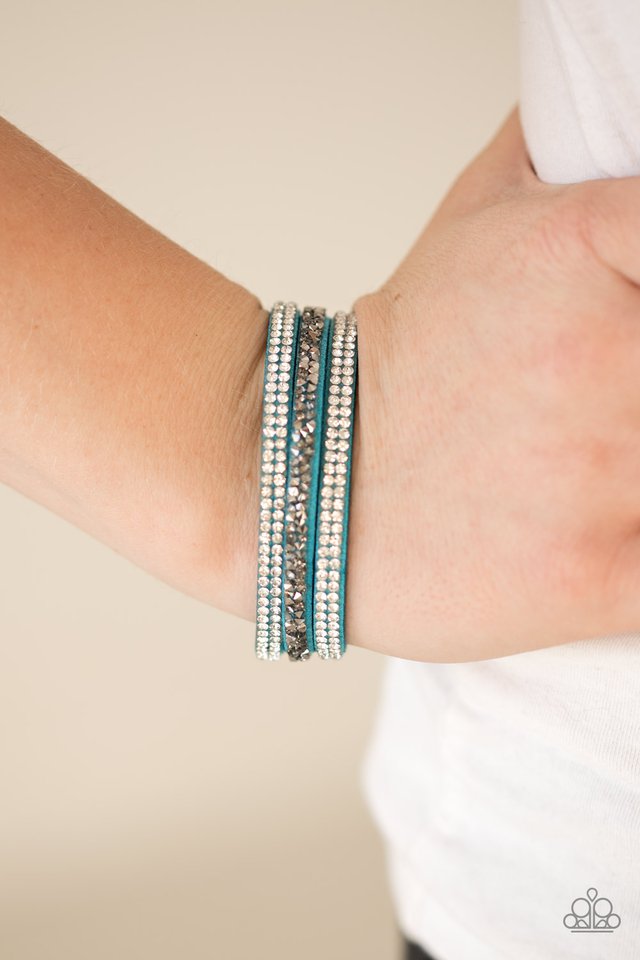 Paparazzi ♥ Mega Glam - Blue ♥ Bracelet