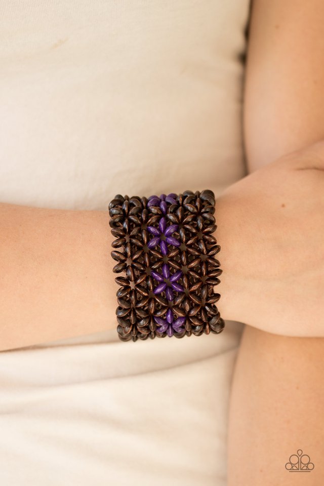 Paparazzi ♥ Bahama Babe - Purple ♥ Bracelet