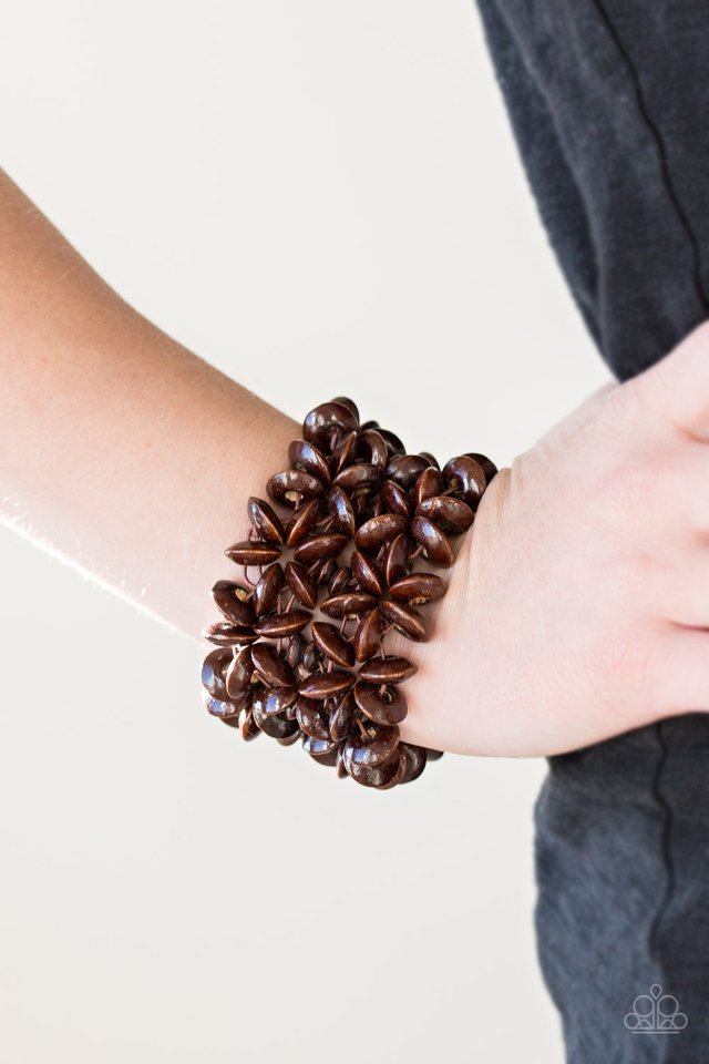 Paparazzi ♥ Hawaii Haven - Brown ♥ Bracelet