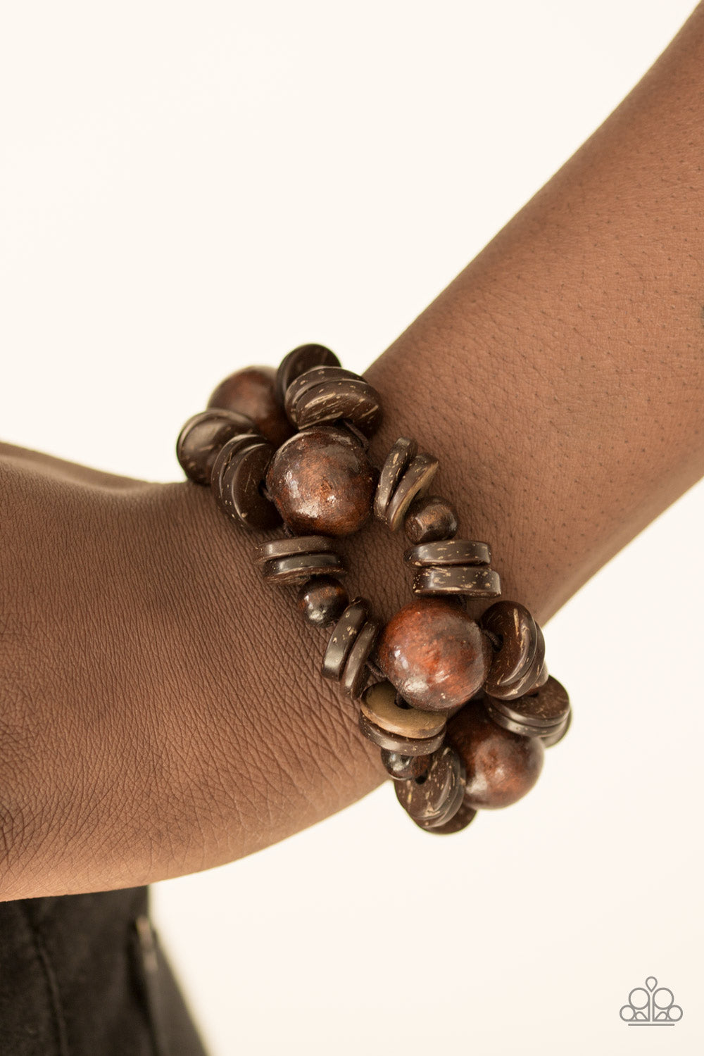 Paparazzi ♥ Fiji Fabulous - Brown ♥ Bracelet