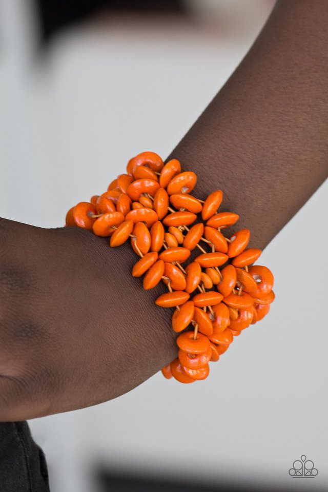Paparazzi ♥ Hawaii Haven - Orange ♥ Bracelet