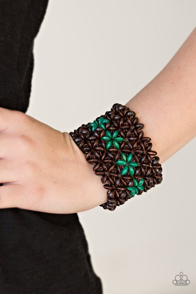 Paparazzi ♥ Bahama Babe - Green ♥ Bracelet
