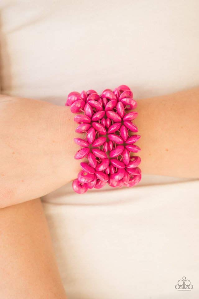 Paparazzi ♥ Hawaii Haven - Pink ♥ Bracelet
