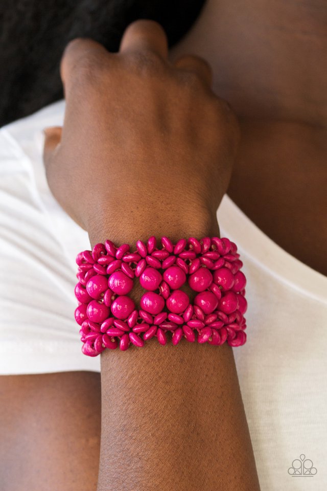 Paparazzi ♥ Tropical Bliss - Pink ♥ Bracelet