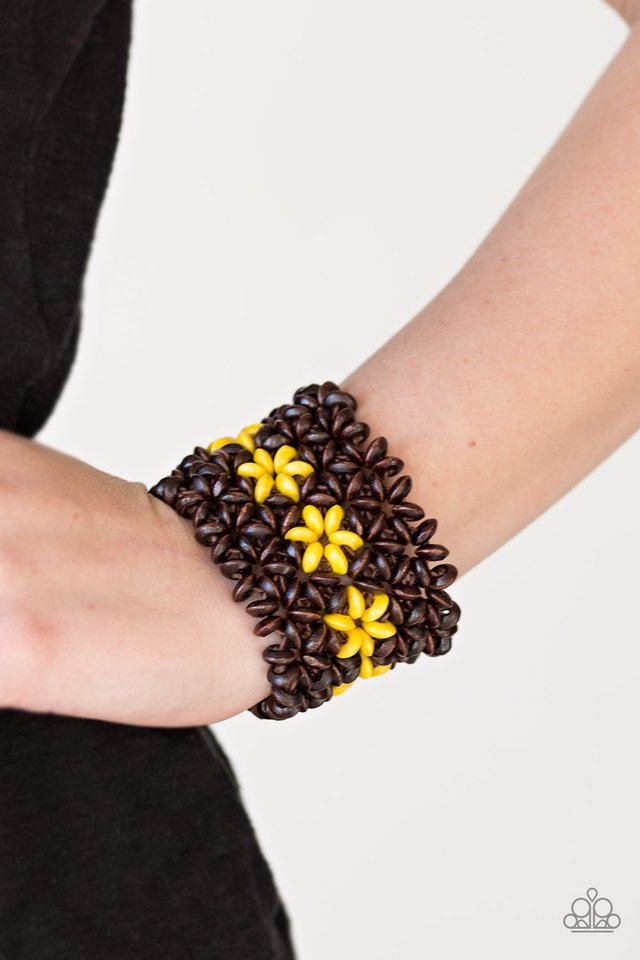 Paparazzi ♥ Bahama Babe - Yellow ♥ Bracelet