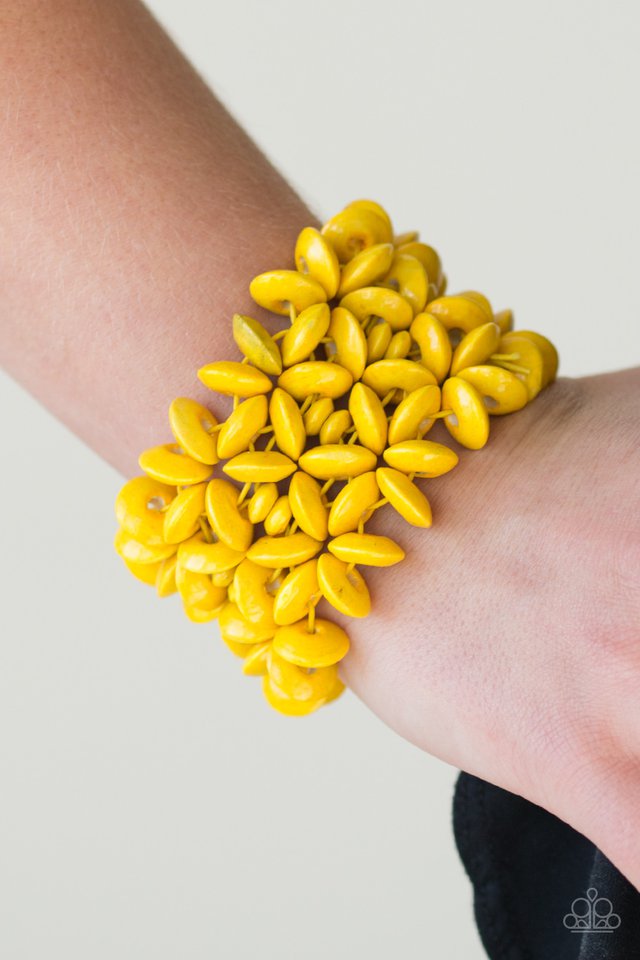 Paparazzi ♥ Hawaii Haven - Yellow ♥ Bracelet
