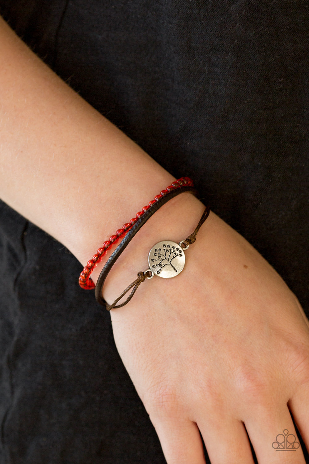 Paparazzi ♥ Treetop Treasure - Red ♥ Bracelet