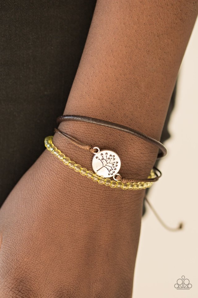 Paparazzi ♥ Treetop Treasure - Yellow ♥ Bracelet