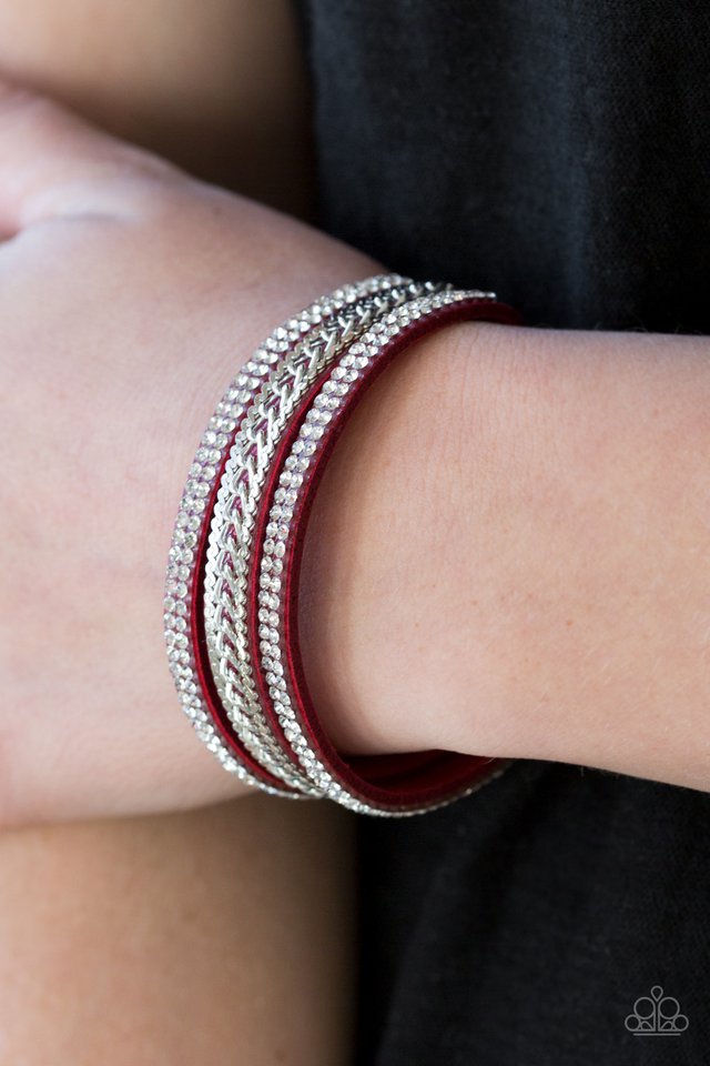 Paparazzi ♥ Unstoppable - Red ♥ Bracelet