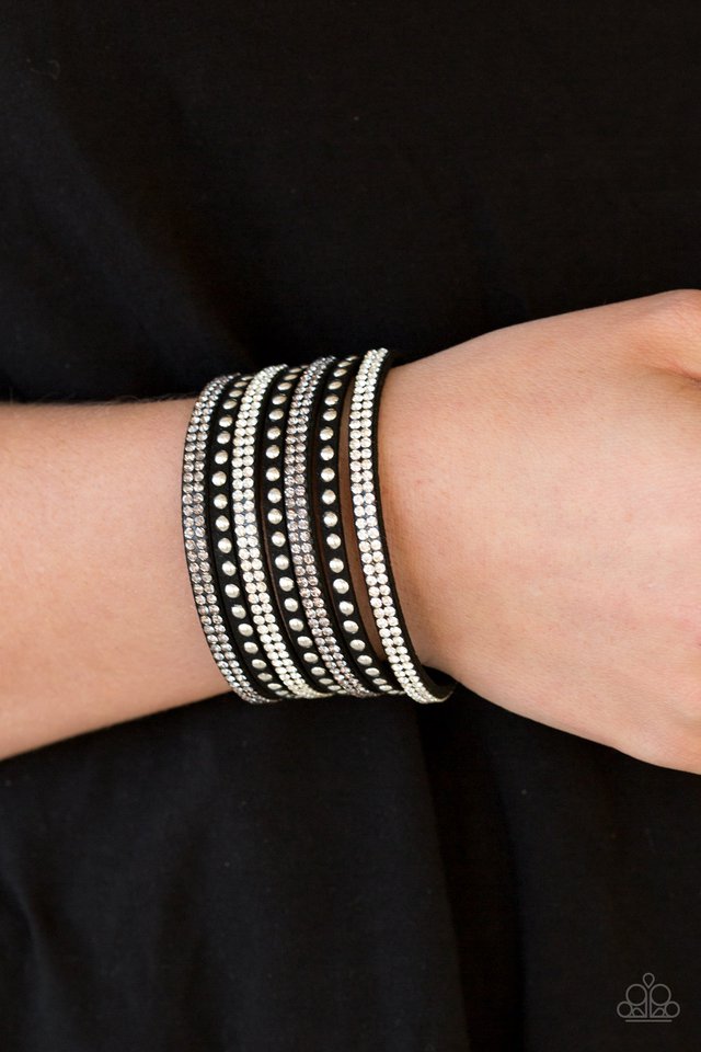 Paparazzi ♥ Victory Shine - Black ♥ Bracelet