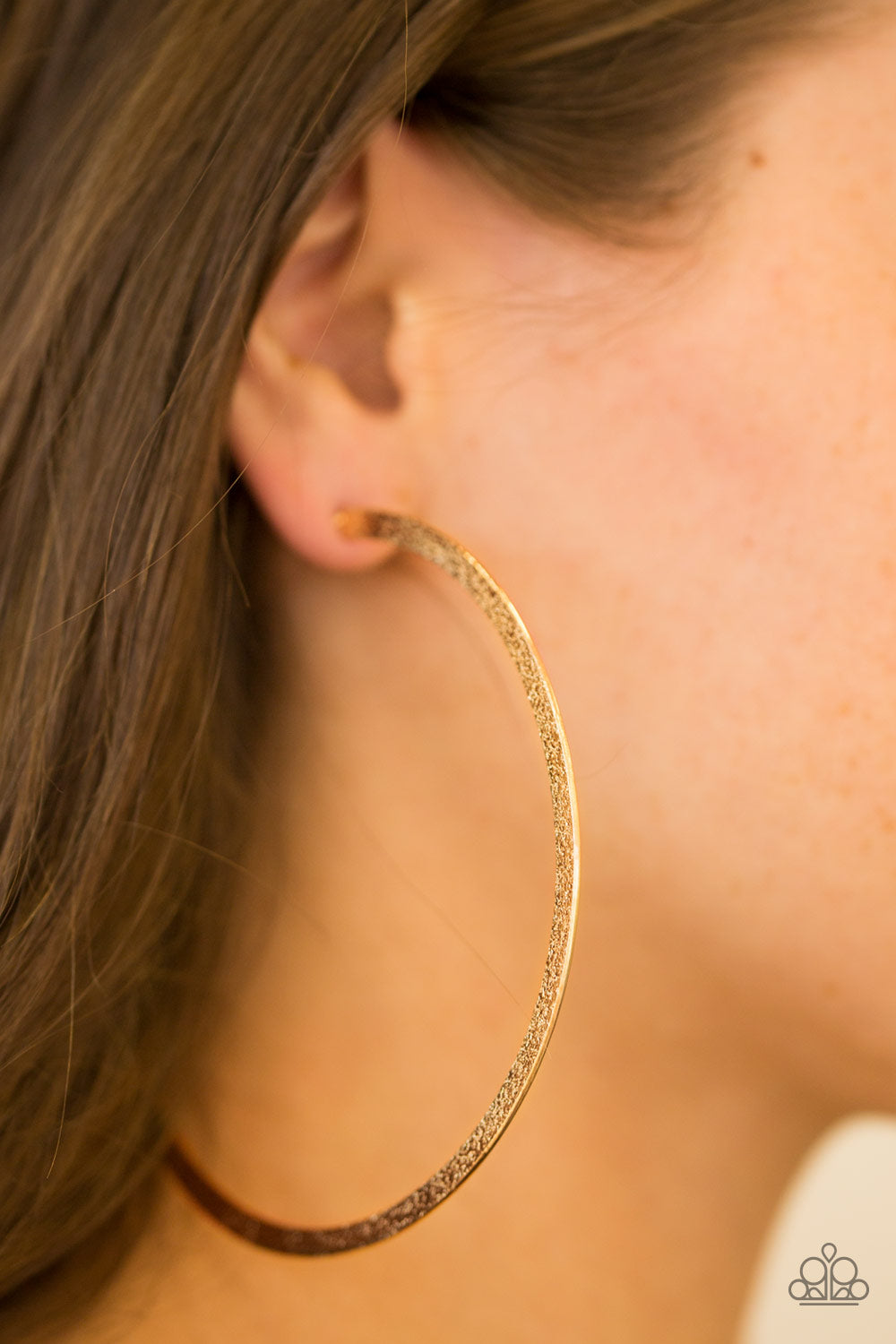 Paparazzi ♥ Size Them Up - Gold ♥ Earrings